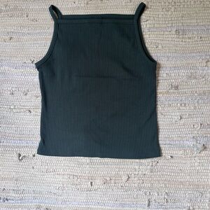Old Navy Green Fitted Sleeveless Tank Top